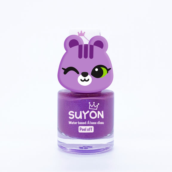caption-Suyon Peel-off Nail Polish in Squirrel Shimmer Purple