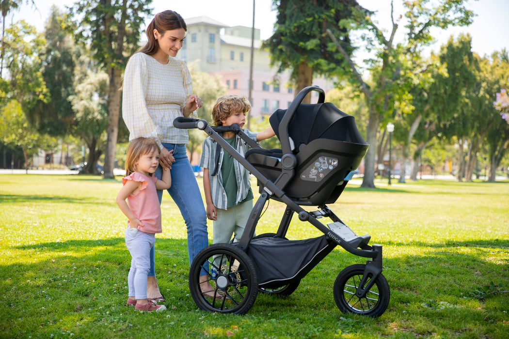 caption-Adapts with UPPAbaby Mesa and other car seats (shown in Jake)