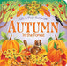 caption-Fall themed board book with lift the flaps