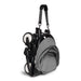 caption-Front view of compact fold for Babyzen Yoyo2 Stroller in black and grey