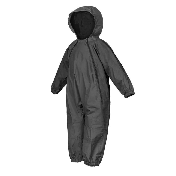 children's one piece rain suit in black