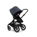 caption-Fox 3 Stroller featuring sun canopy in Stormy Blue