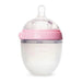 pink como tomo bottle features a double vent anti-colic valve and soft silicone bottle