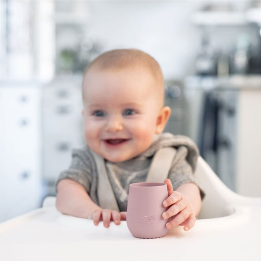 caption-Baby's First Cup - EZPZ Tiny Cup 100% Silicone