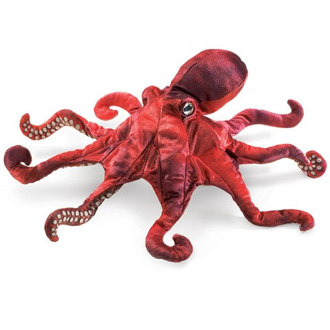 Red Octopus Puppet by Folkmanis