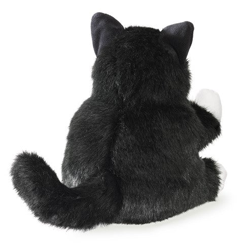 Folkmanis Tuxedo Kitten Stuffed Animal Hand Puppet - nurtured.ca