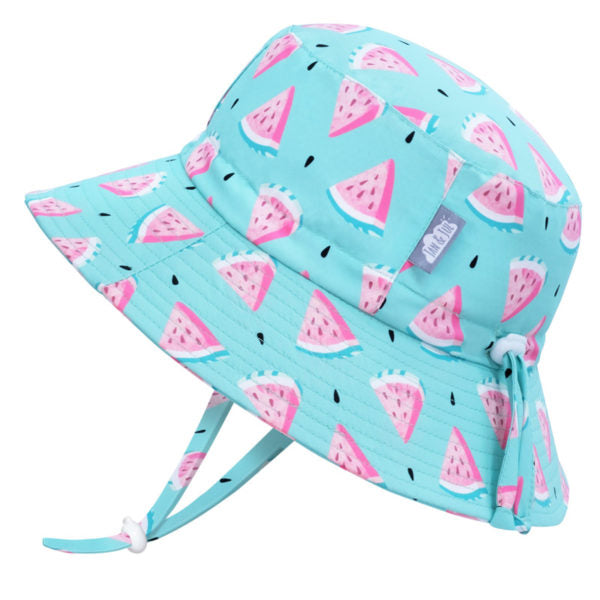 caption-Watermelon Sun Hat with Sizing Toggles
