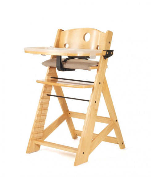 Keekaroo High Chair with Tray and Cloth Cushion - Natural