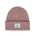 Ash Rose knit hat for toddlers with white herschel logo
