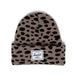 Savannah Spots neutral with black spots knit hat for toddlers with white herschel logo