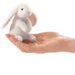 Mini White Lop Rabbit Finger Puppet