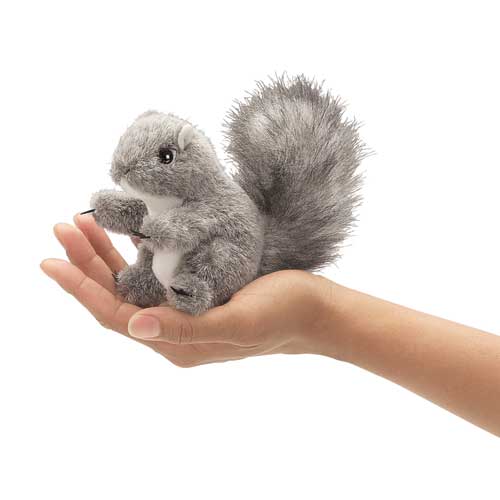Folkmanis Grey Squirrel Finger Puppet