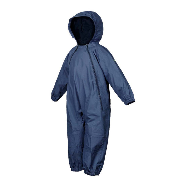 children's splashy one piece rain suit in navy