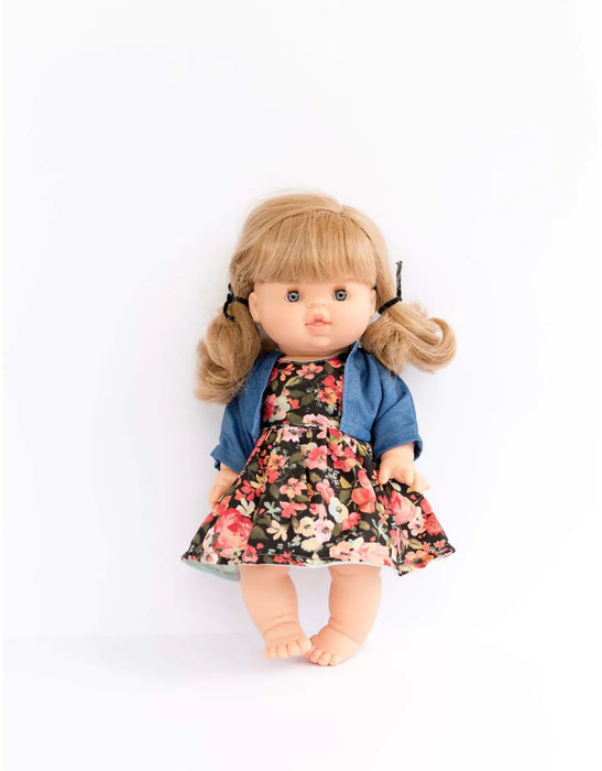 Paola Reina Doll Clothing - Floral Dress and Jacket