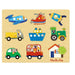 Wooden Vehicle Transport Puzzle by Moulin Roty - nurtured.ca