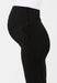 caption- Classic Maternity Pant - Crop length in Black with elastic waistband and full coverage belly panel - nurtured.ca