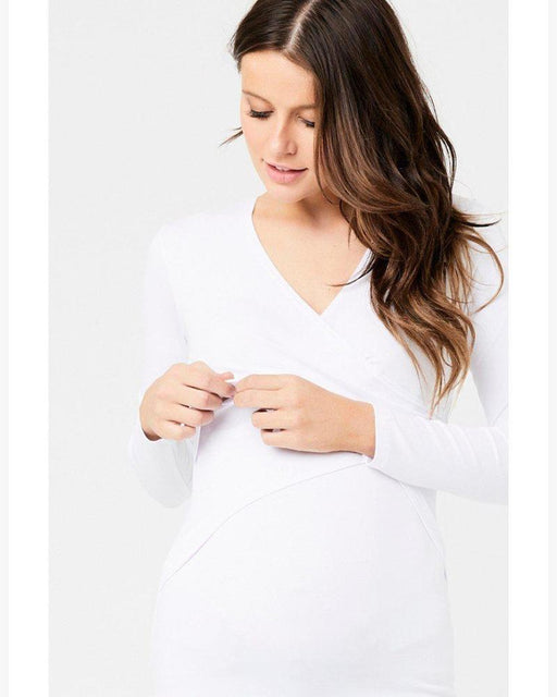 Ultra [Soft & Skin-Friendly & Comfortable] Maternity Top Womens Nursing  Shirt CA