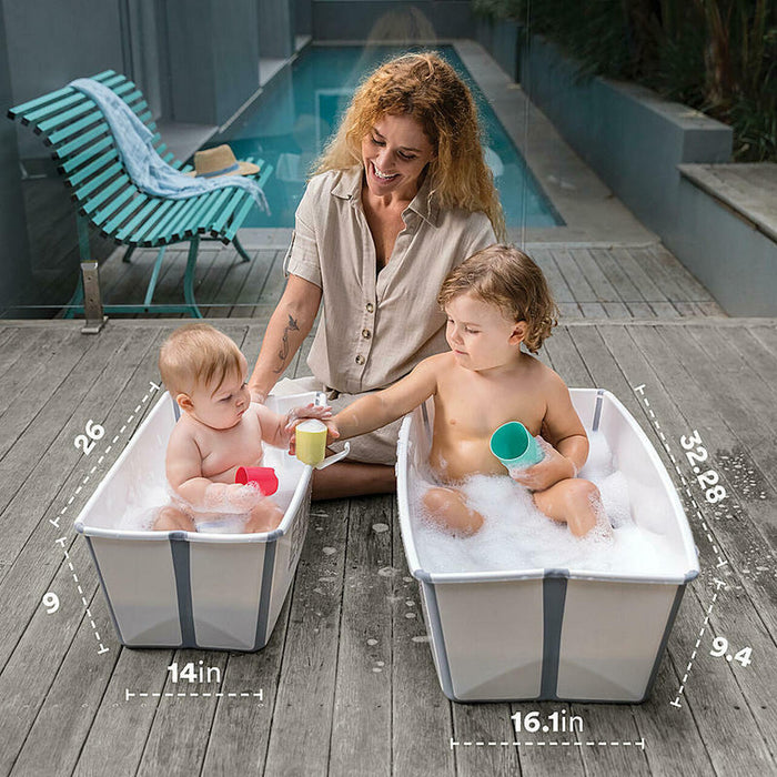 stokke flexi bath temperature plug Stokke Flexi Bath XL Bundle with Heat Sensor Plug & Newborn Support — Nurtured