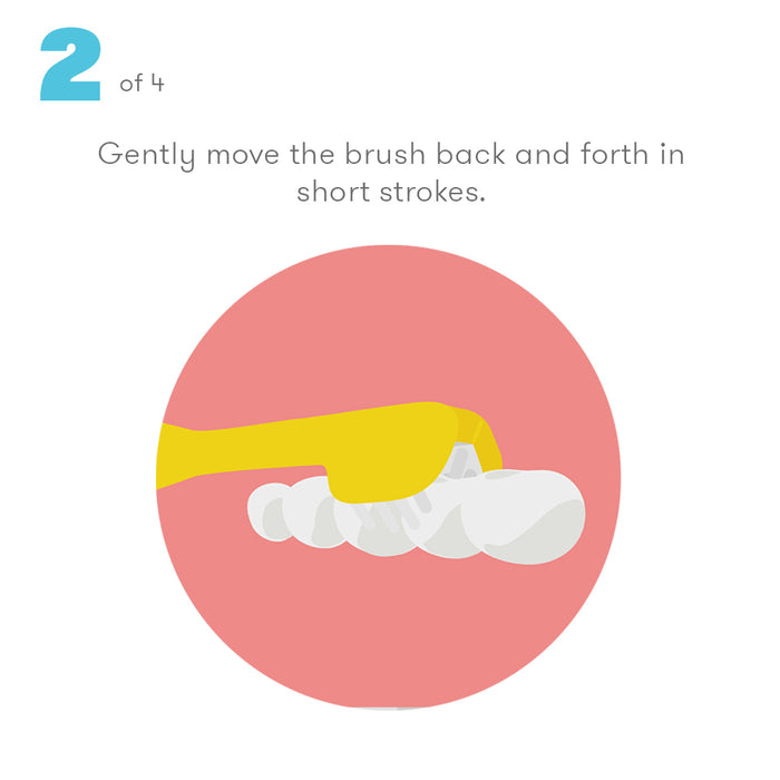 Meant for easy and quick brushing motions